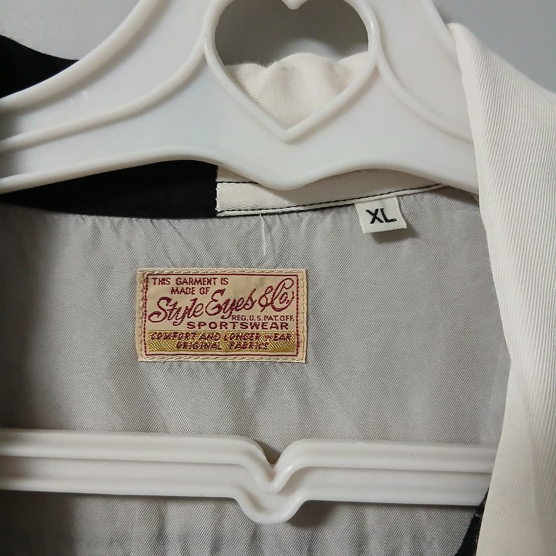 90s Style Eyes Rayon Bowling Shirt XL 상품이미지3