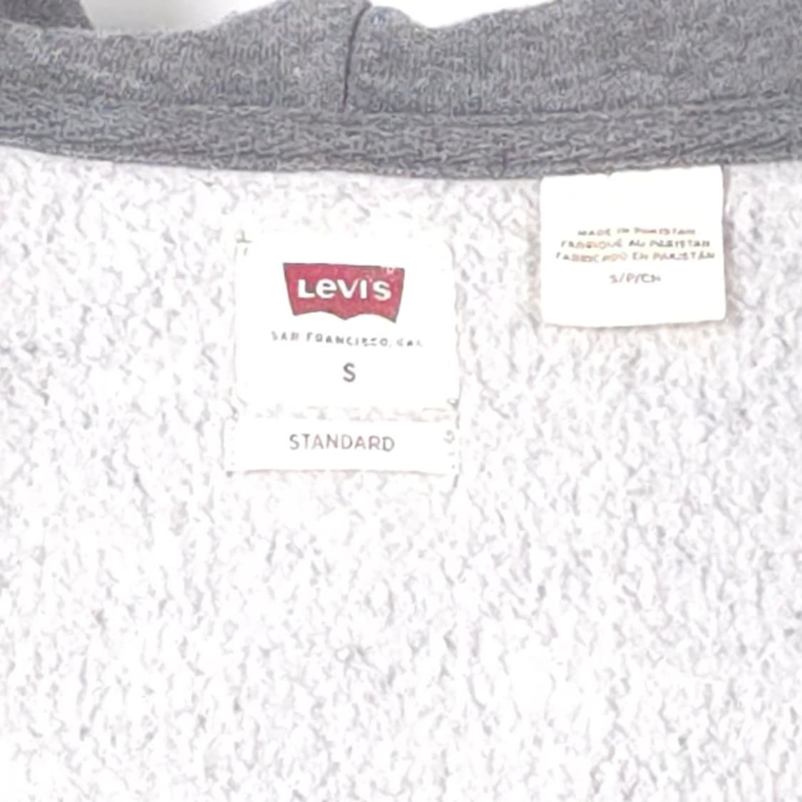 리바이스 스몰 레드탭 멜란지 그레이 후드 집업 S 상품이미지8