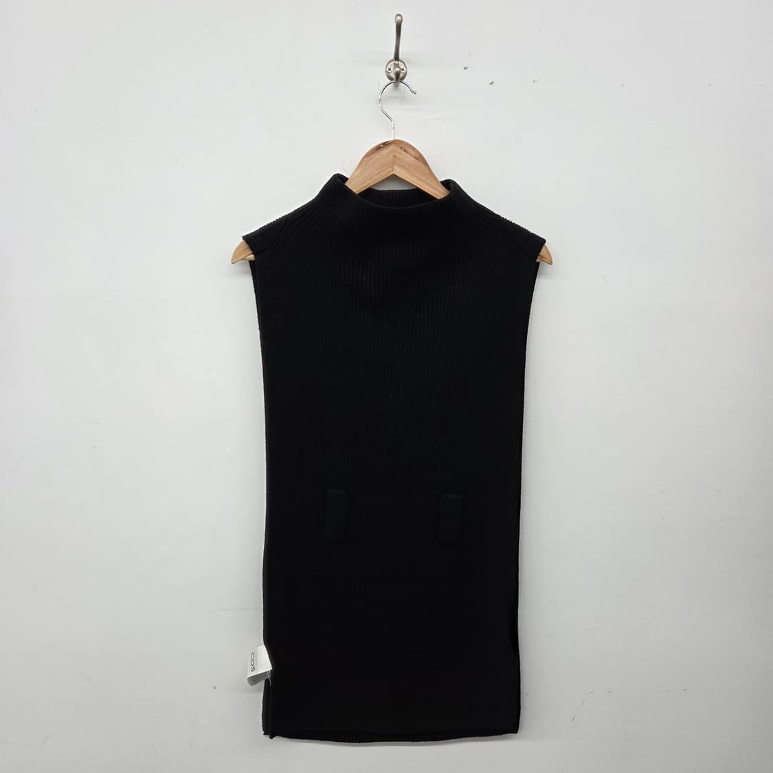 COS 블랙 골지 니트 롱 스커트 여성 L 상품이미지5