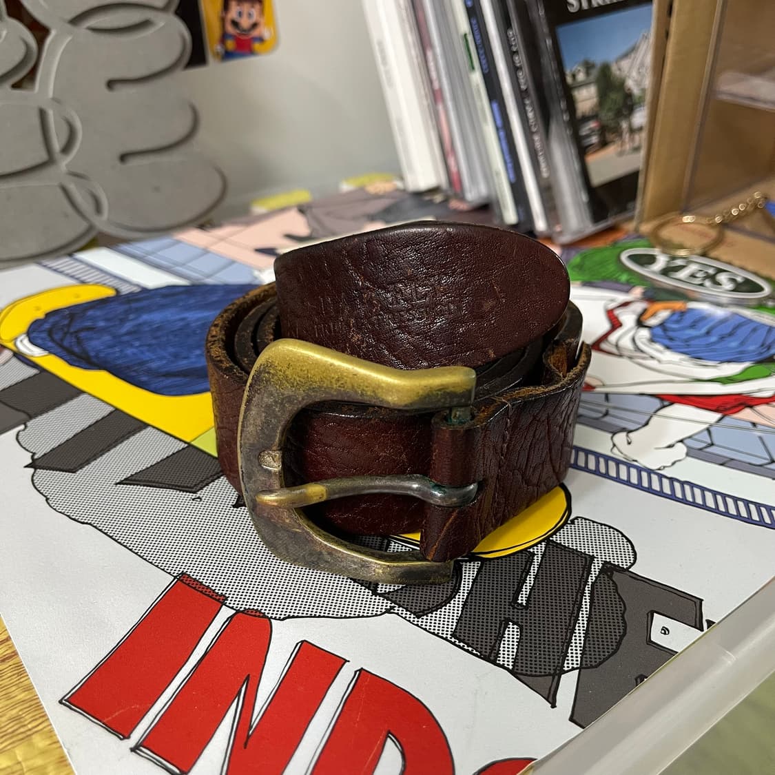 BAR FLY 웨스턴 버클 레더 벨트 상품이미지1