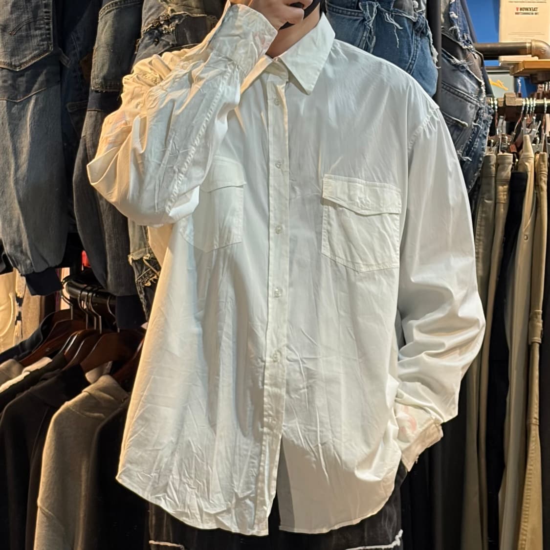 [NO.9] VTG 화이트셔츠 상품이미지1