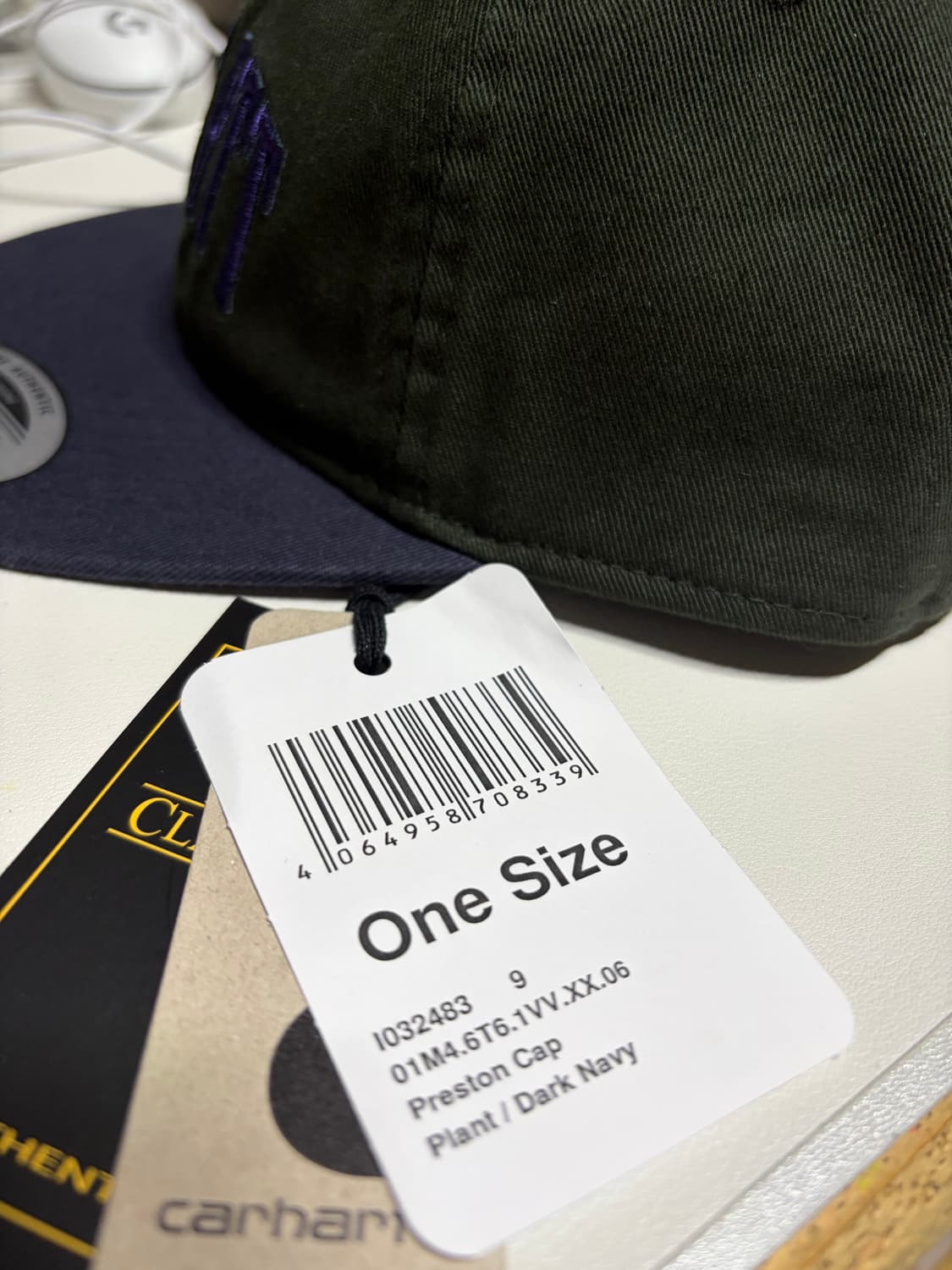 CARHARTT WIP PRESTON CAP 새 상품 상품이미지3