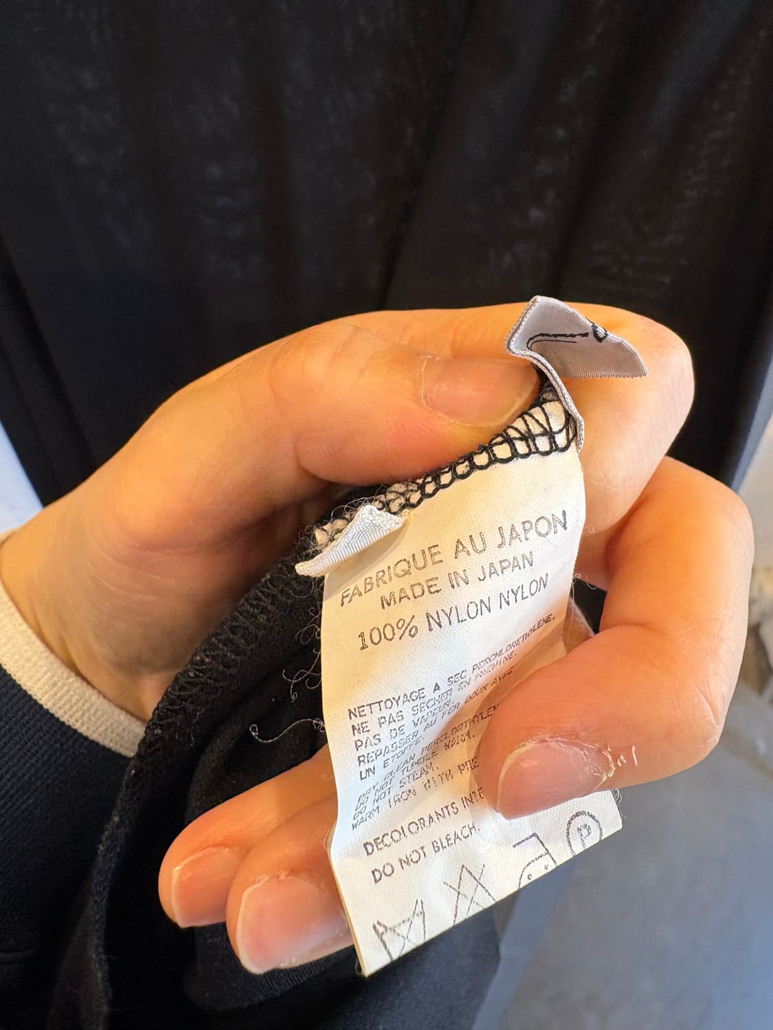 요지야마모토 시스루 원피스 상품이미지4