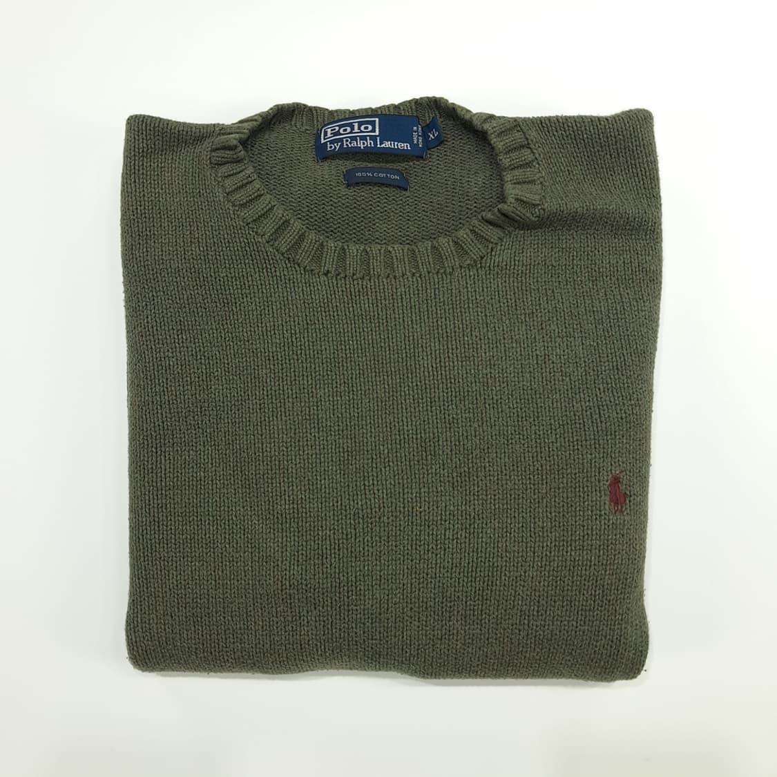 CN664 L-XL 폴로 랄프로렌 더스티그린 라운드 긴팔 니트 스웨터 상품이미지8