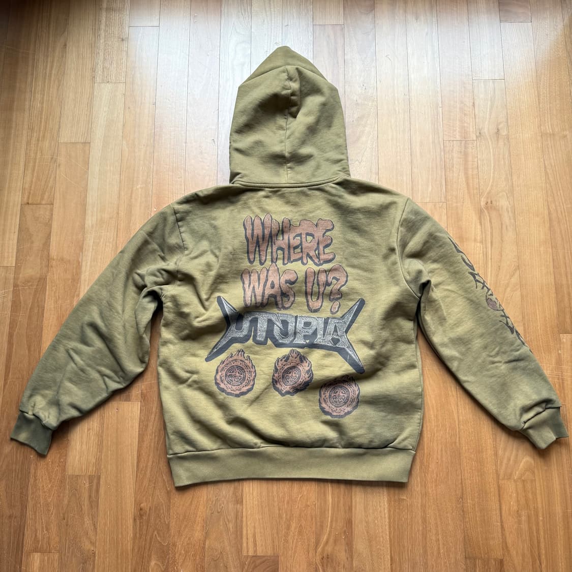 L 트래비스 스캇 머천 스프레이 후드 탄 상품이미지2