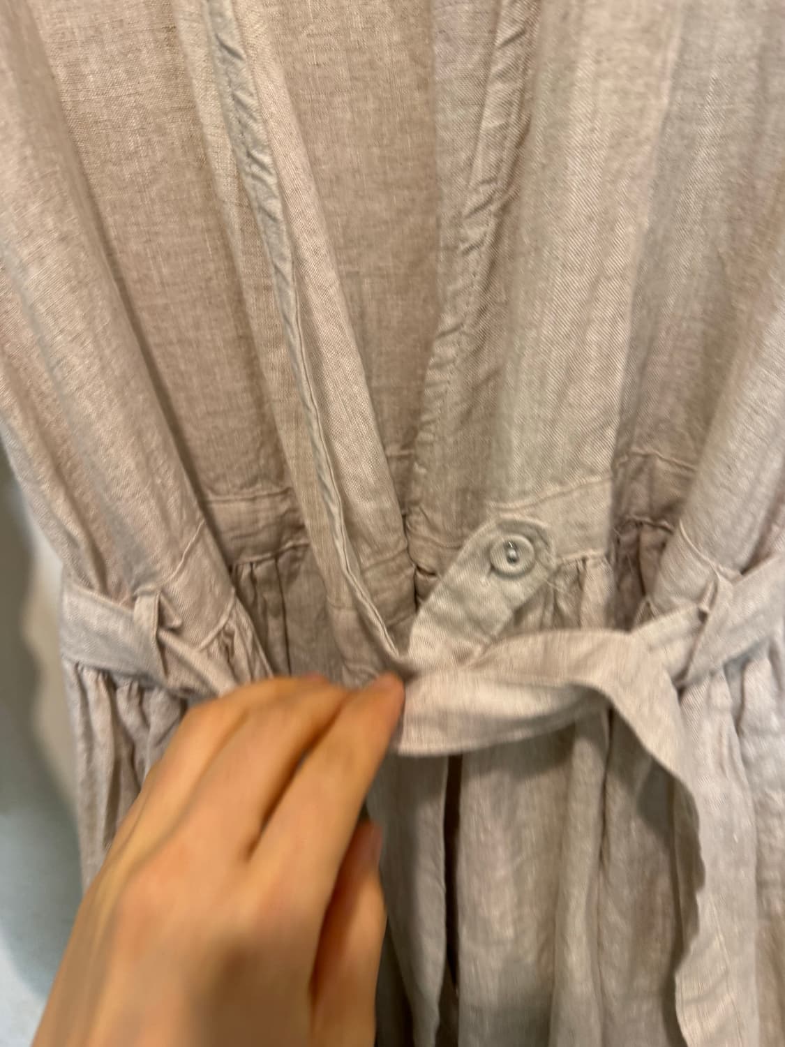 bonny 보니 린넨 랩 원피스가 상품이미지3