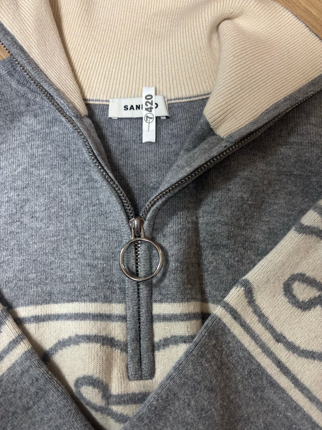 산드로 로고 집업 + 봄버 가디건 자켓 sandro 상품이미지1