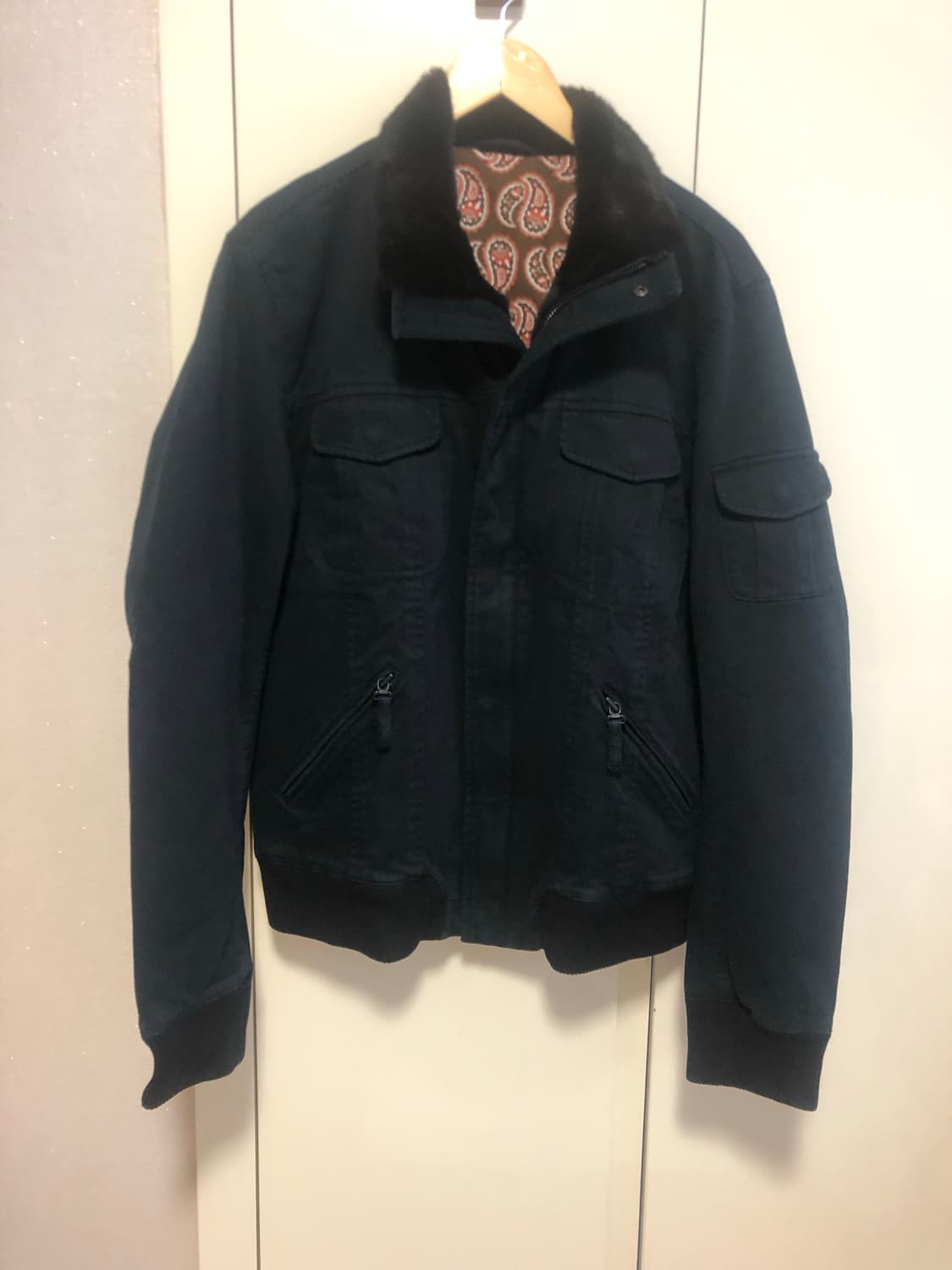 휴고보스 오렌지라벨 워싱 블루종 점퍼 자켓 상품이미지2