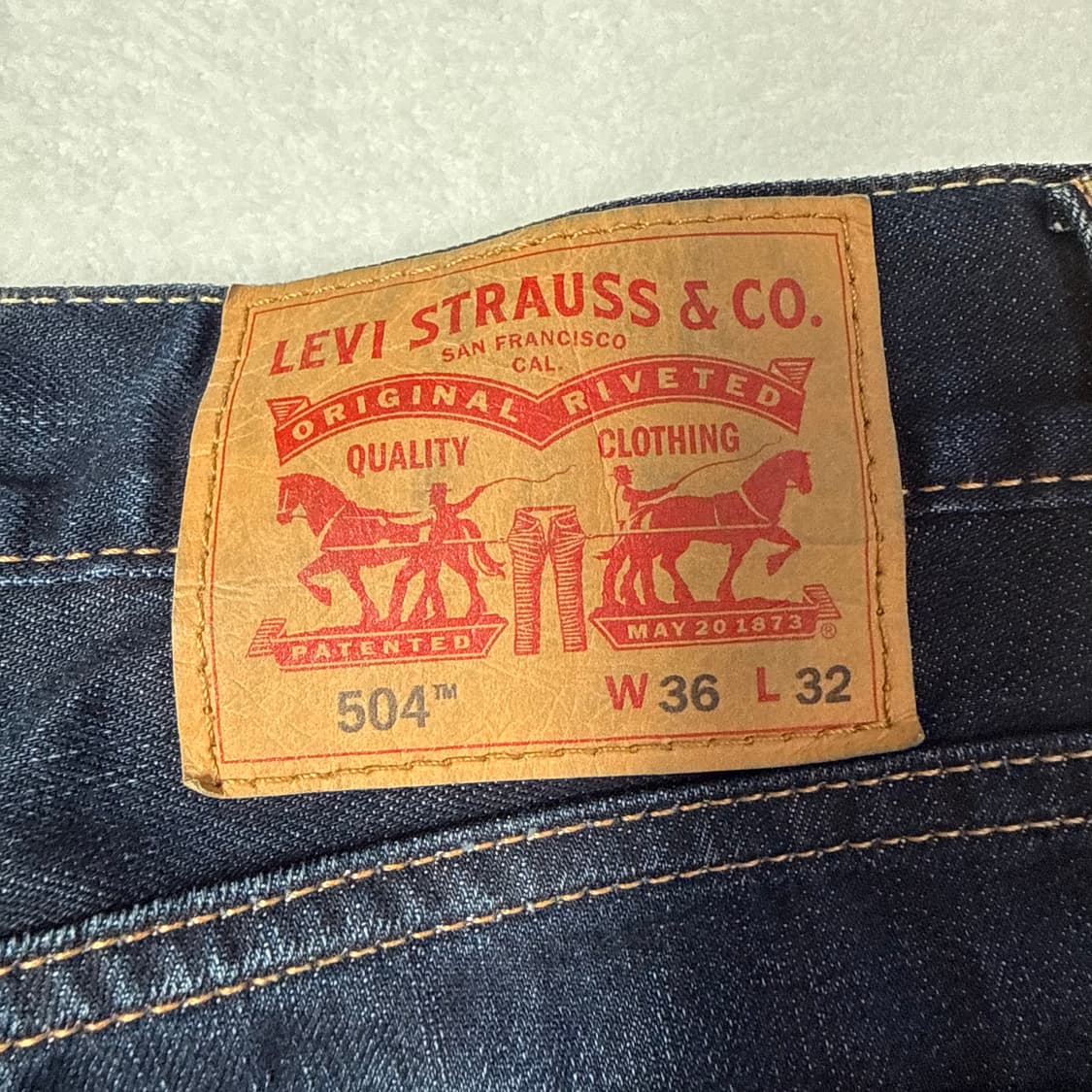 W36L32 리바이스 504 데님팬츠 0310T 상품이미지3