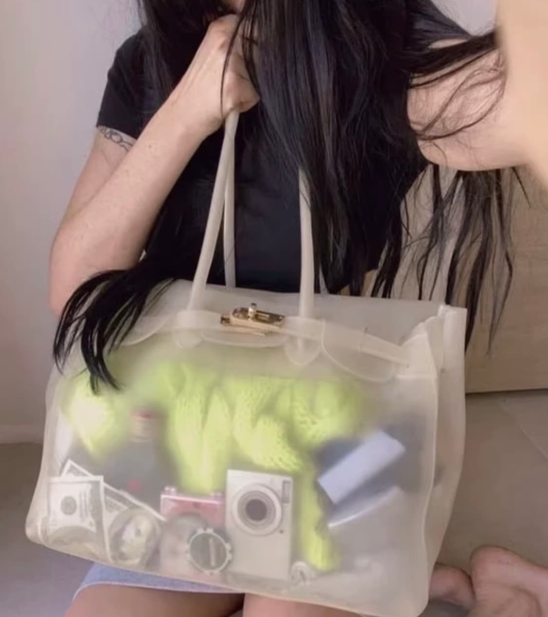 연보라 젤리 버킨백 상품이미지6