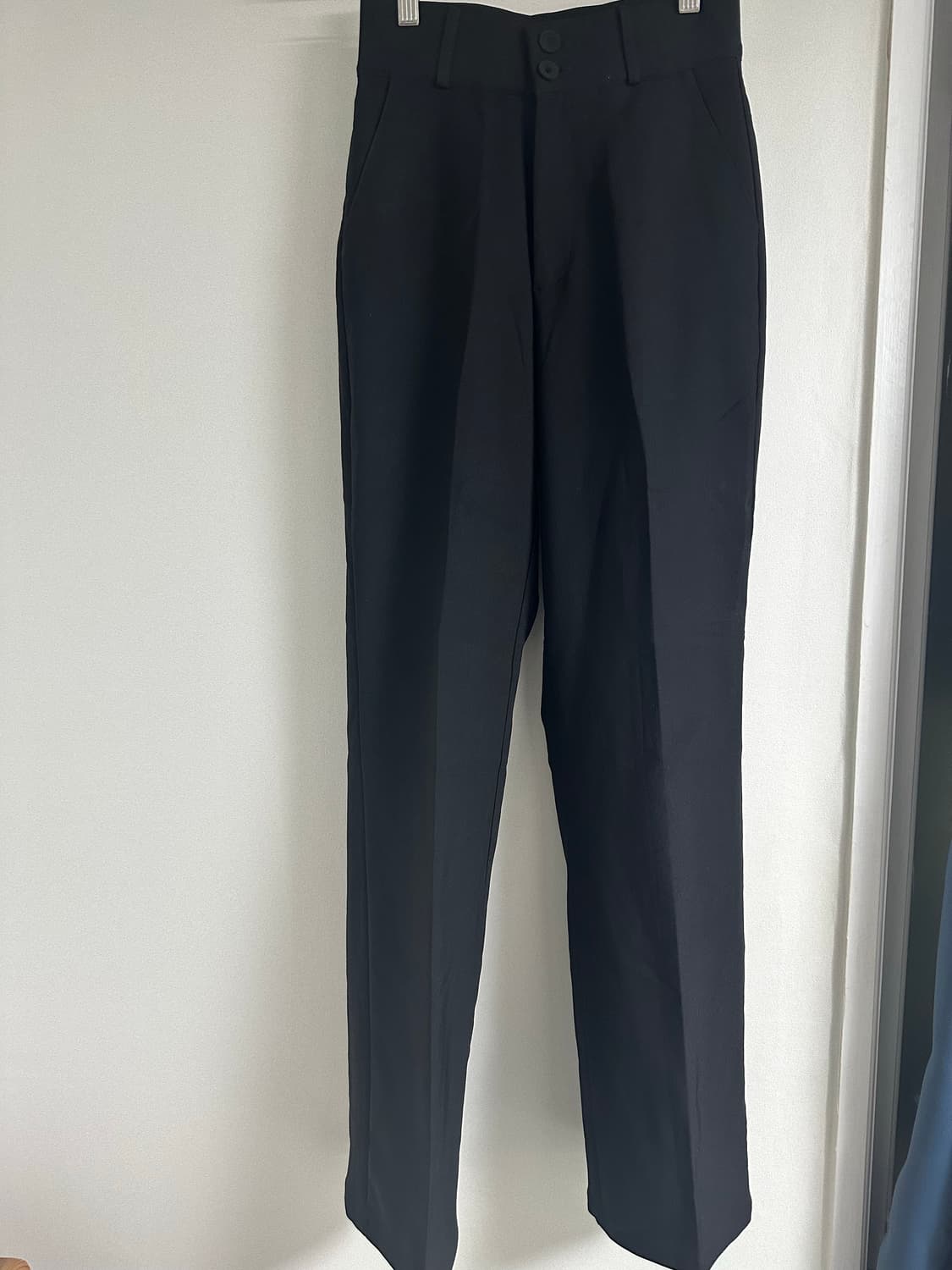 하이웨스트 블랙 슬랙스 상품이미지1