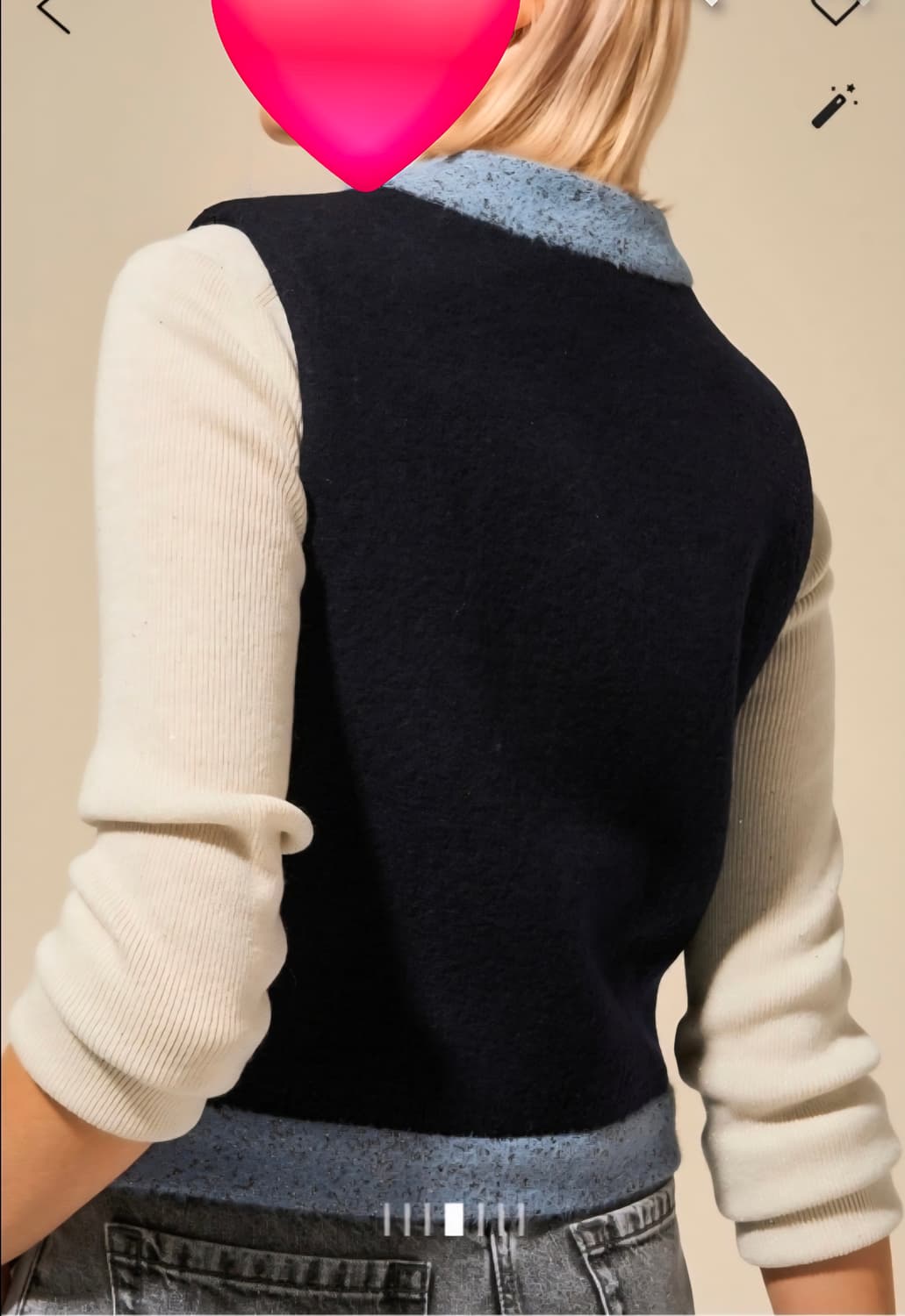 랑방 여성겨울조끼 66 울 컬러 라인 베스트 WM05 상품이미지8