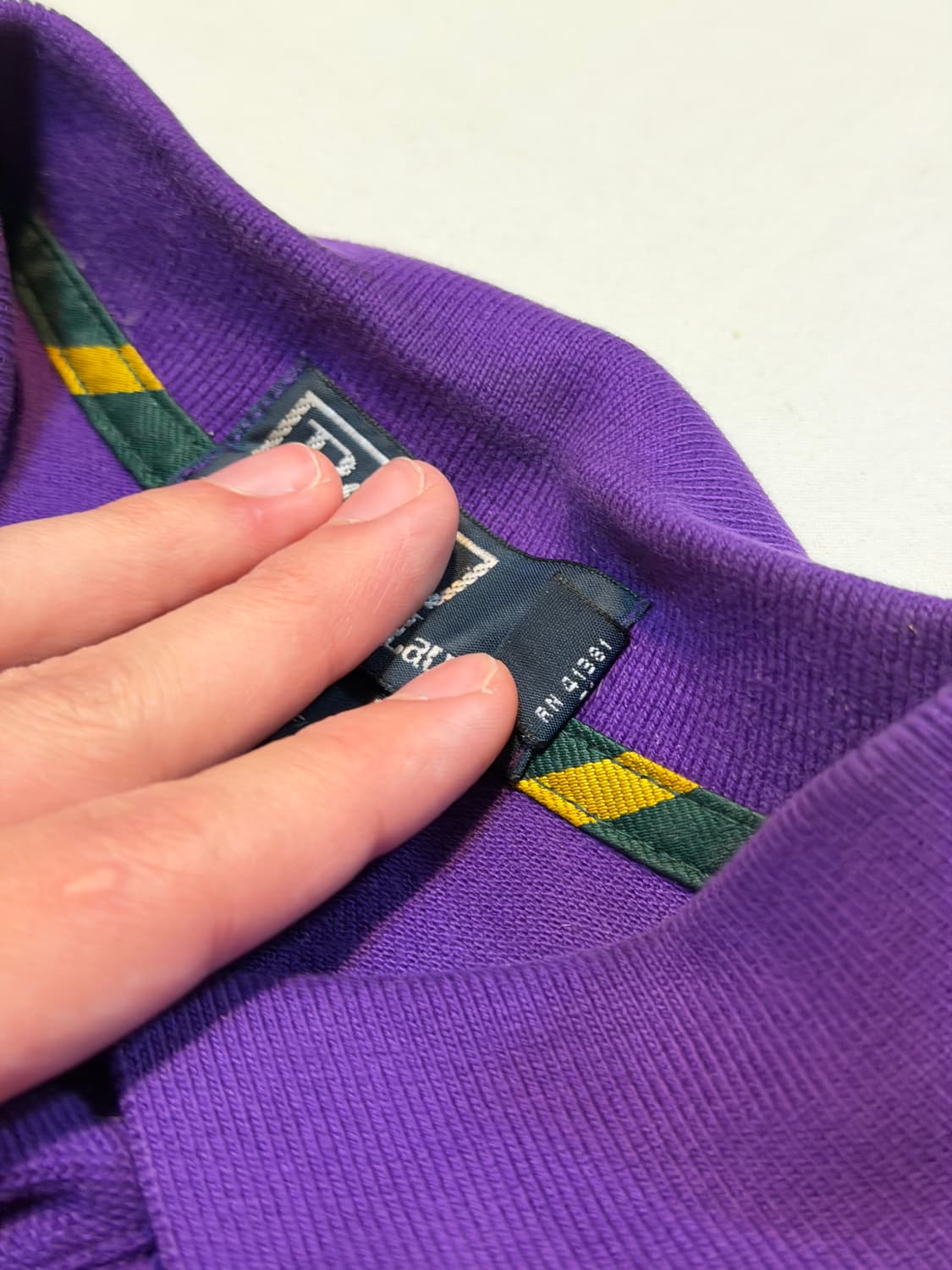 폴로 랄프로렌 빅포니 롱슬리브 카라티 퍼플 상품이미지3