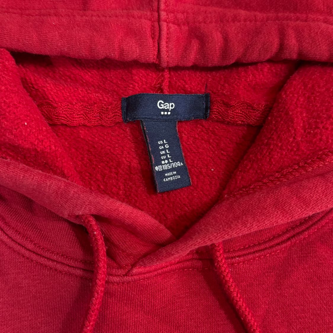 GAP 갭 레드 후드티 상품이미지3