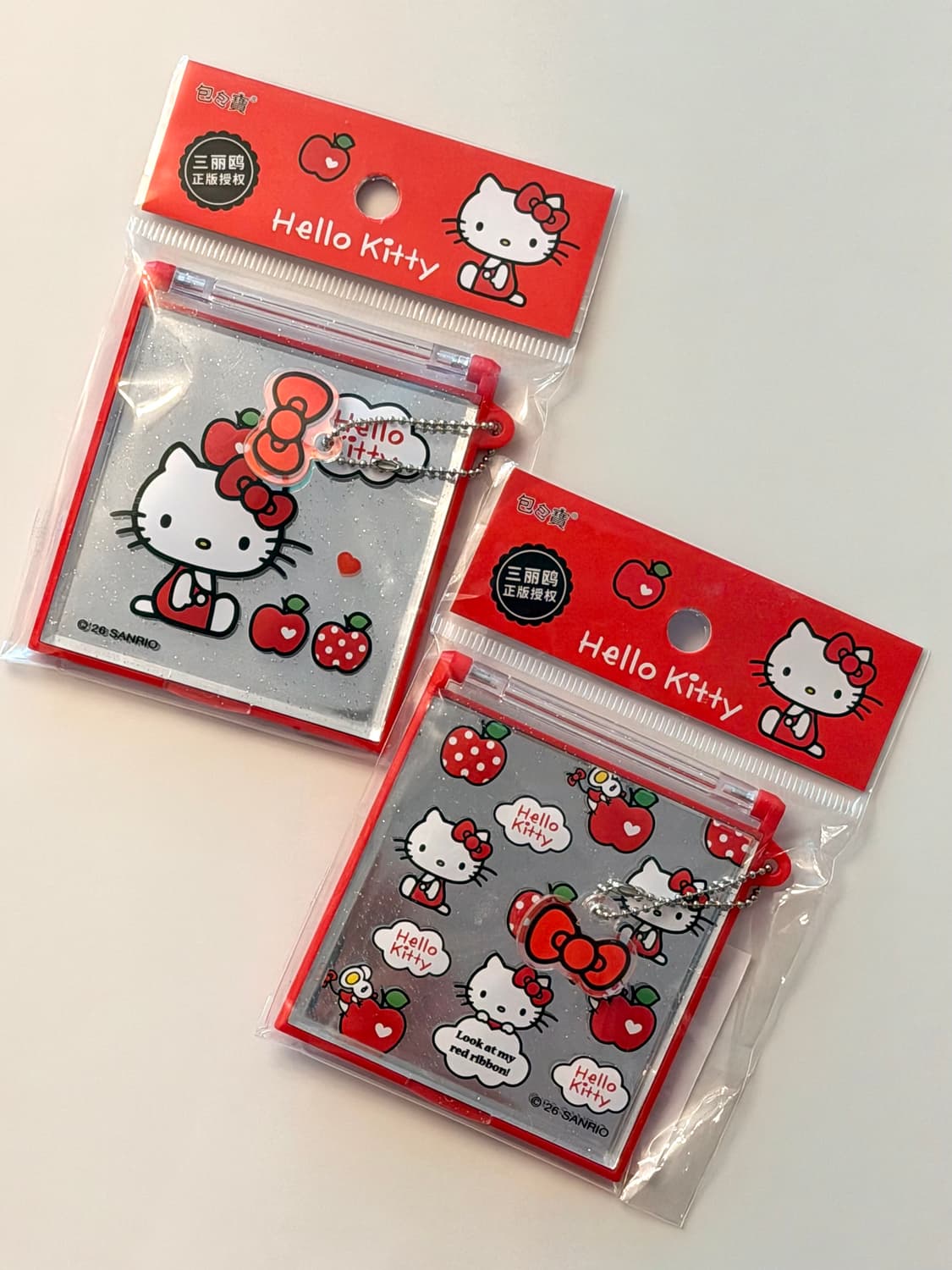 산리오 키티 거울 키링 상품이미지1