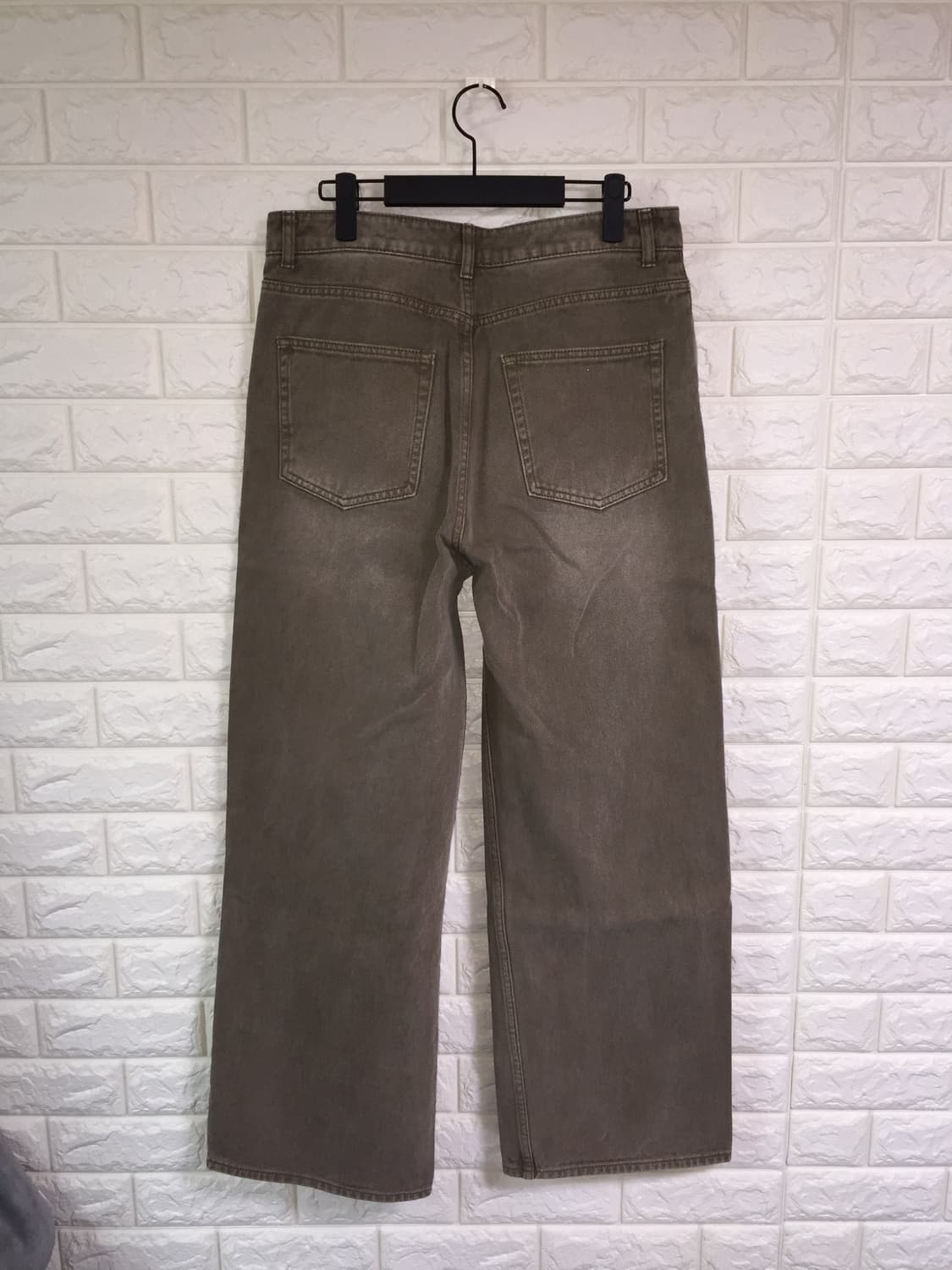 쿠어 coor 와이드레그 가먼트다잉 진스 토프 M 상품이미지2