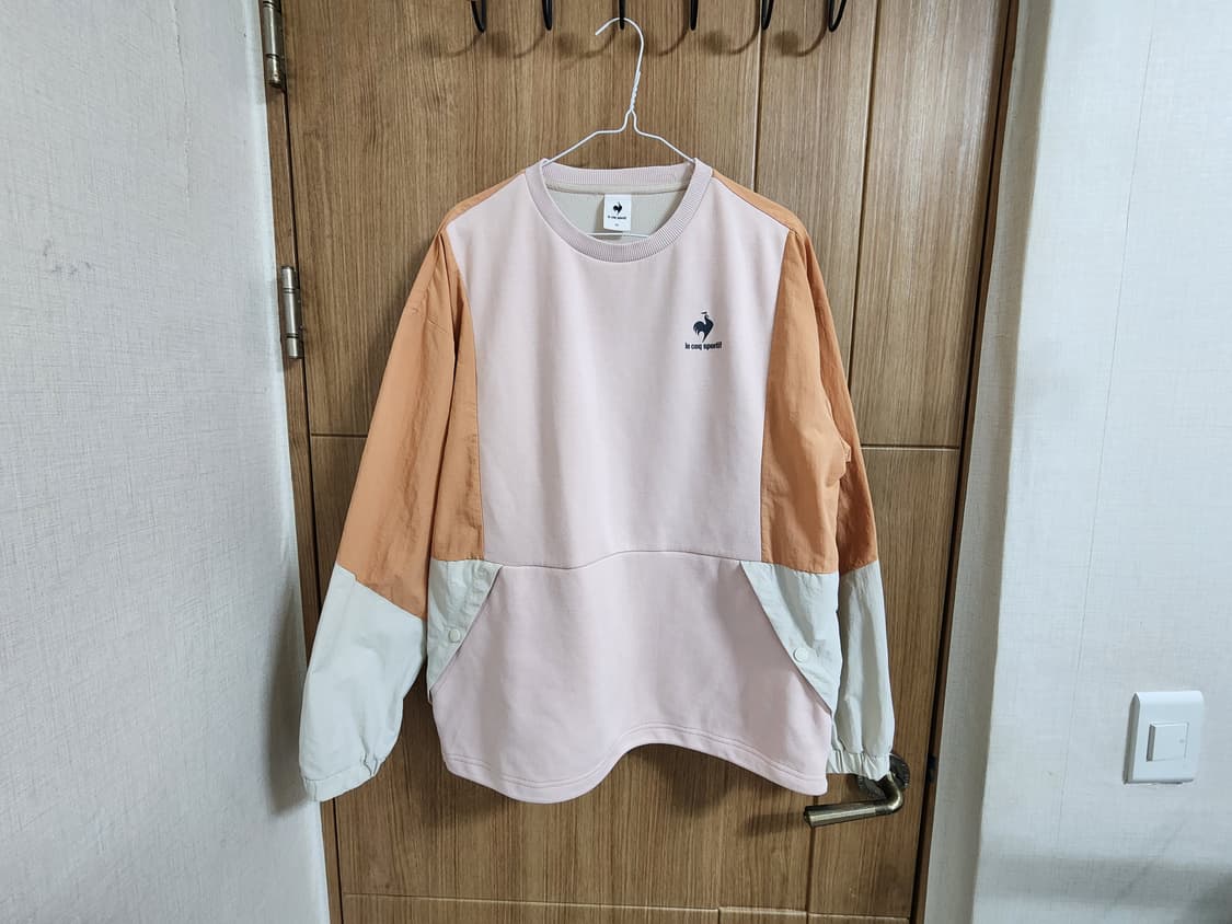 (95)르꼬끄 공용 우븐 믹스 맨투맨  상품이미지2