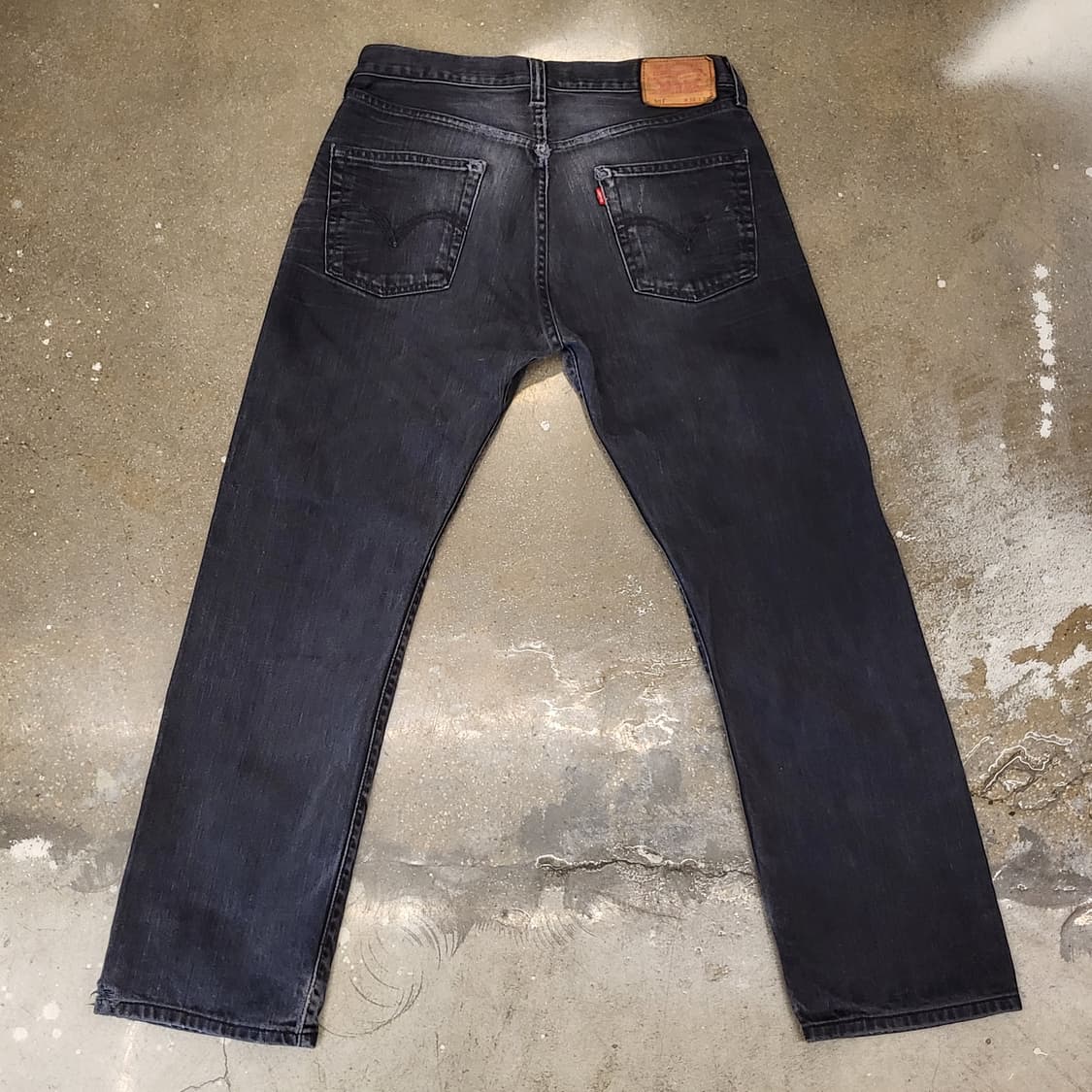 Levi's 오리지널 리바이스 501 데미지 흑청데님 상품이미지7