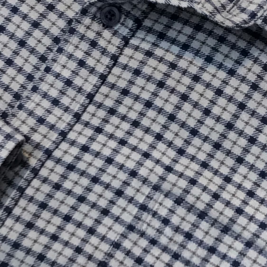 질 스튜어트 그레이 블루 도톰한 코튼 셔츠 남성 105 110  상품이미지4