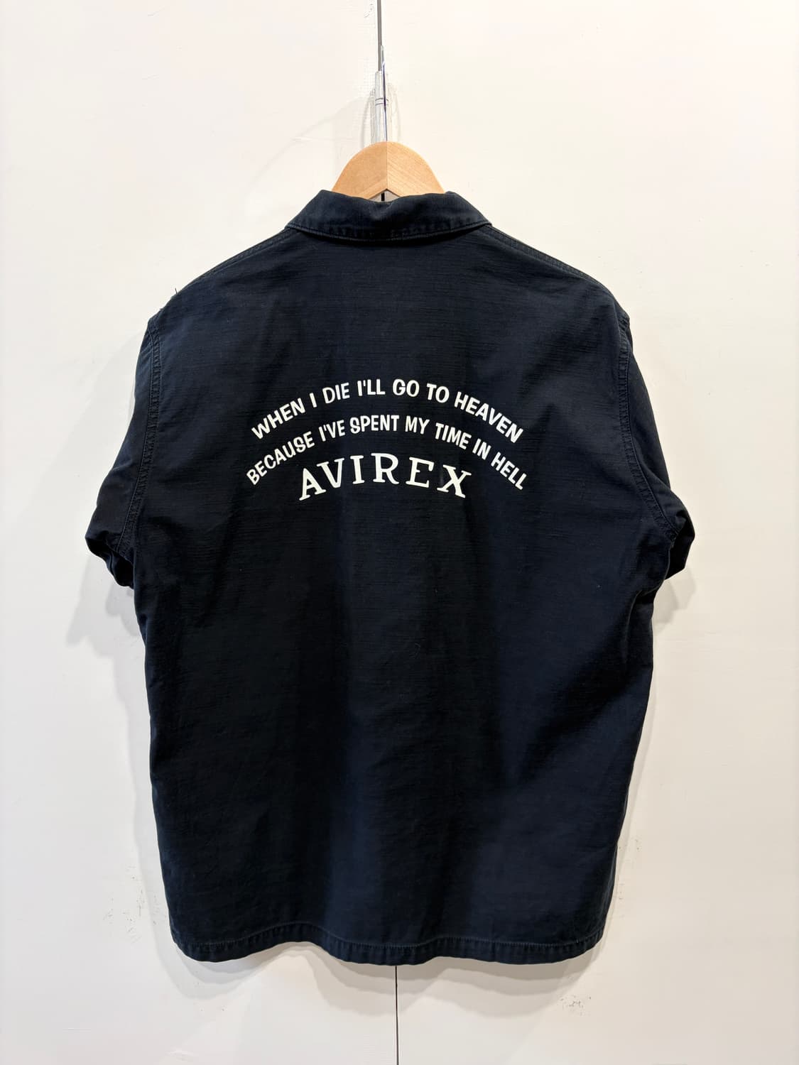 아비렉스 패치 코튼 워크 반팔 셔츠 상품이미지4