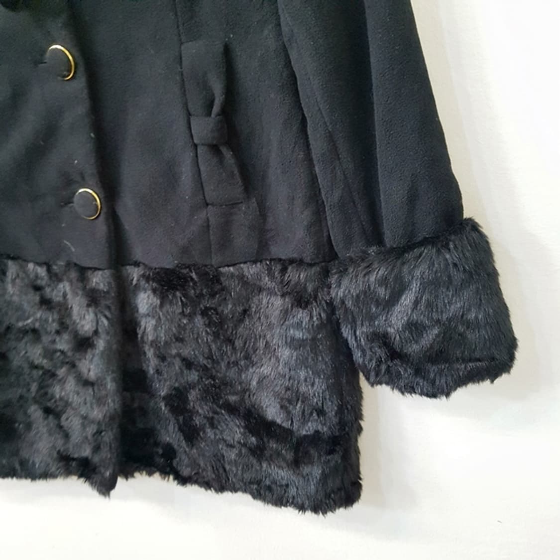 Deary 하프코트 블랙 상품이미지3