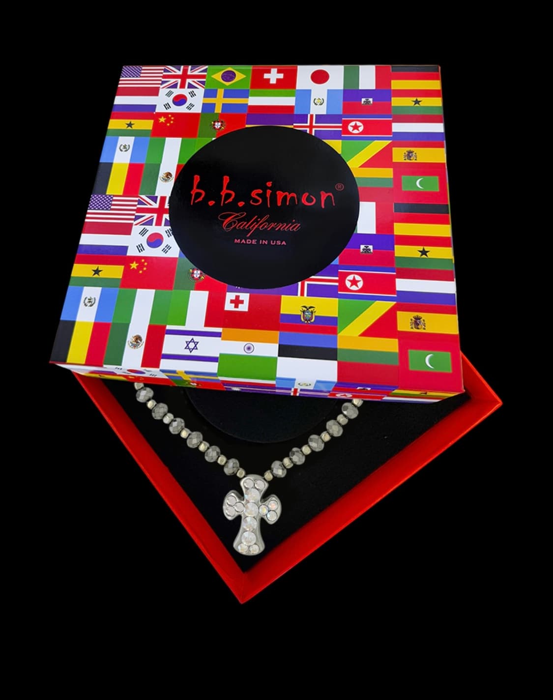 (18inch) b.b.simon 비비시몬 스와로브스키 목걸이 실버 상품이미지8