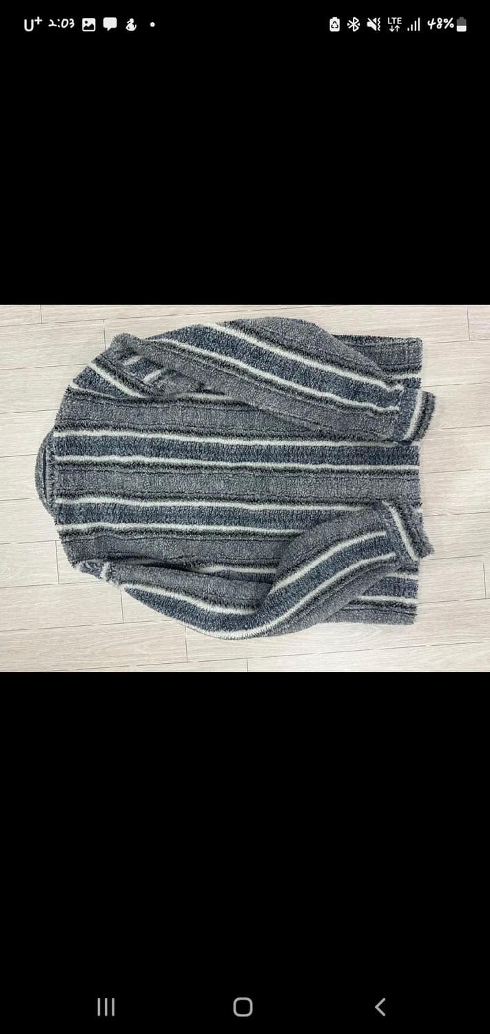 스투시 스트라이프 쉐르파 셔츠 상품이미지2