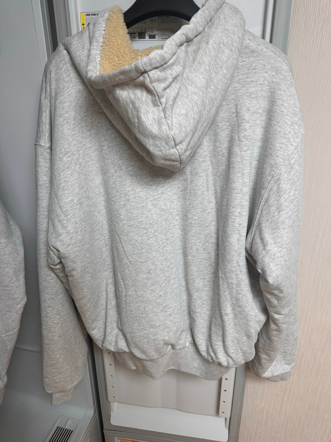 이지 시즌 5 쉐르파 heather grey 집업 후디 상품이미지2