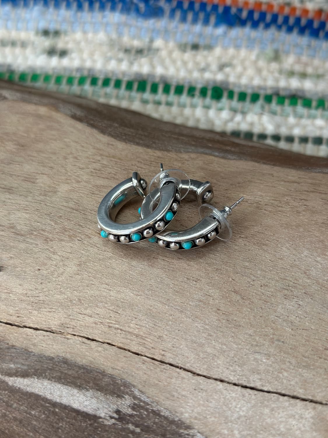 [네이티브 아메리칸]Zuni 터키석 비즈 이어링 상품이미지2