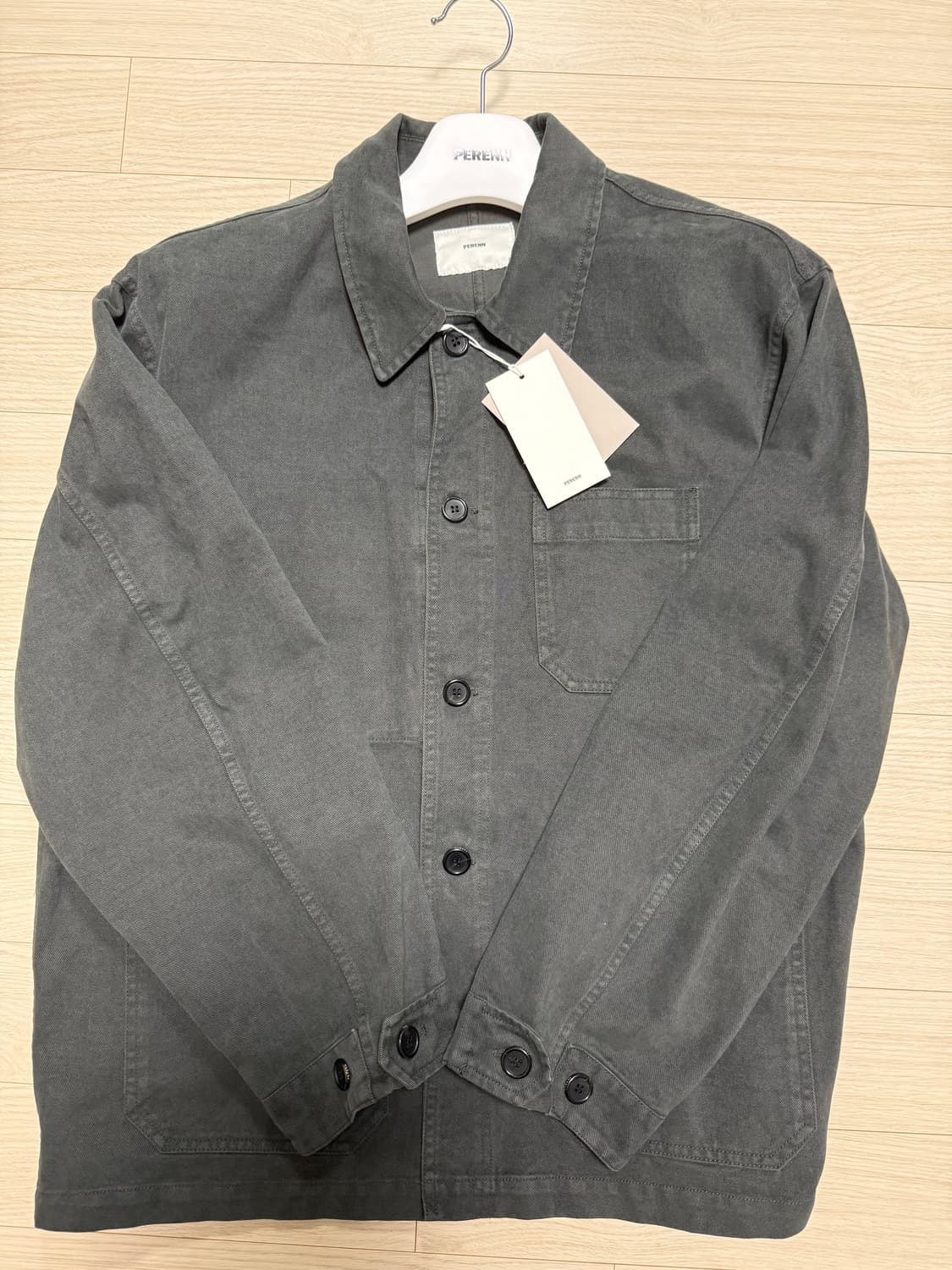 25fw) 퍼렌 프렌치 워크 자켓 차콜 색상  상품이미지2