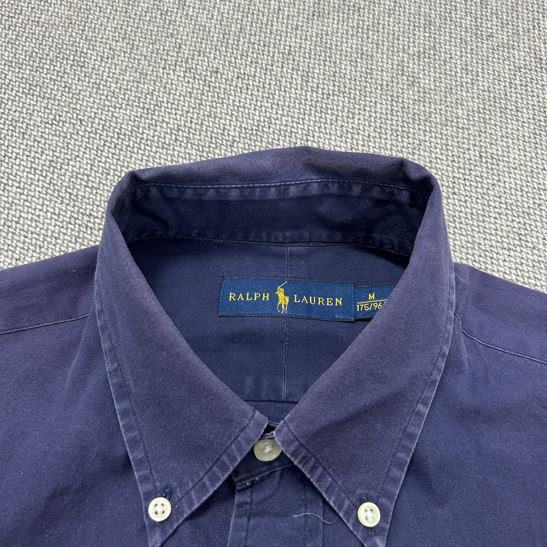 폴로 워시드 네이비 셔츠(M) 상품이미지3