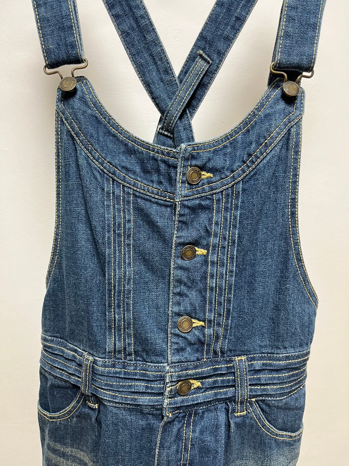 half denim overalls  상품이미지2