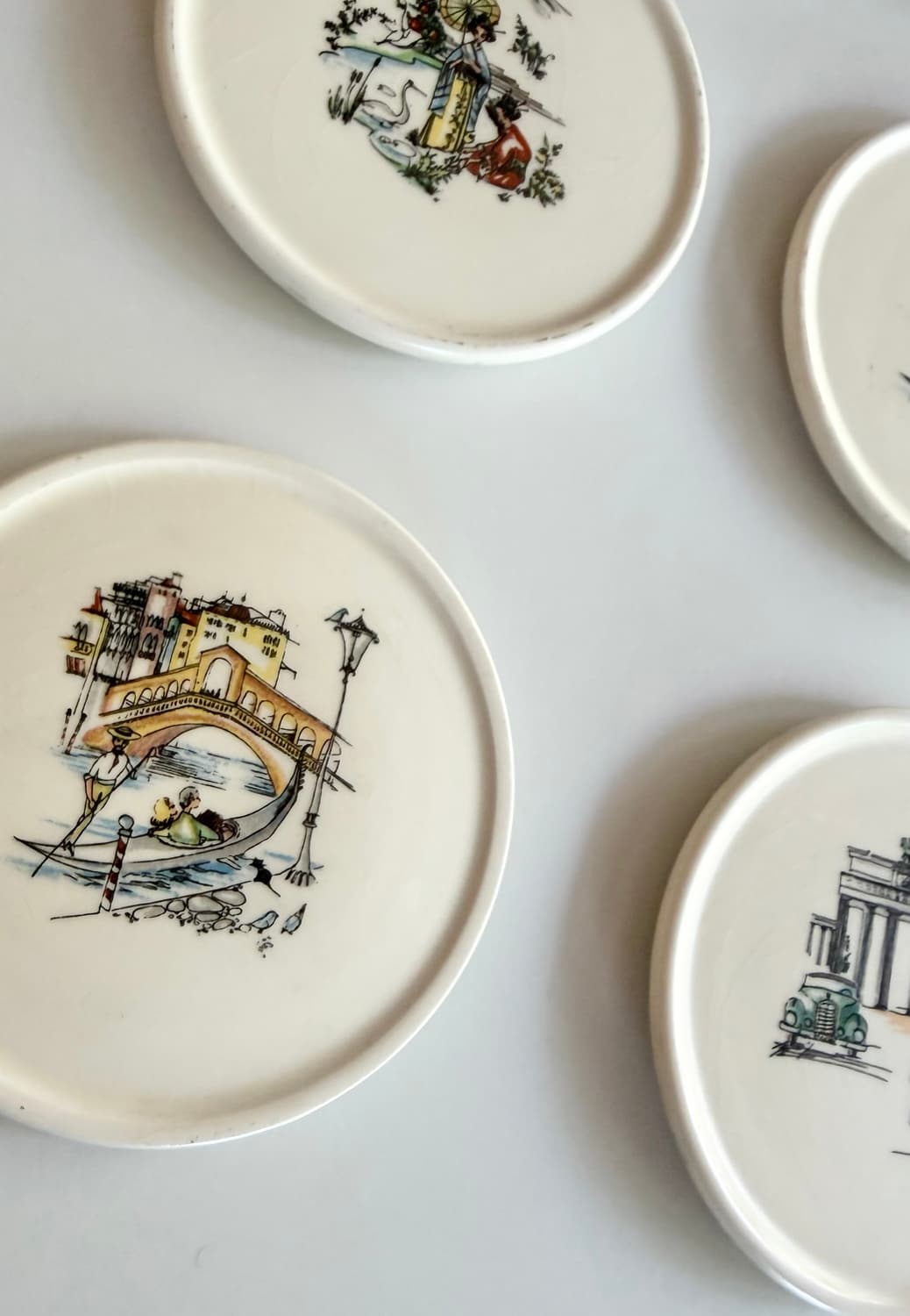 빈티지 세라믹 코스터 6개 세트  ( made in west german 상품이미지8