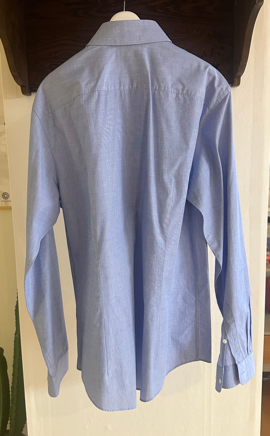 COS 코튼 샴브레이 남성 하늘색 셔츠 (EU 40) 상품이미지3