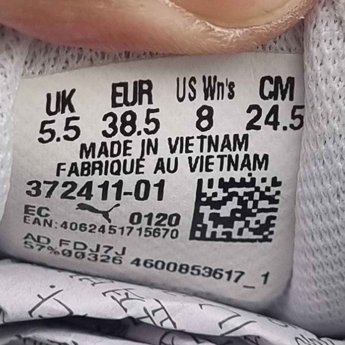 새상품급 푸마 러브캔버스 스니커즈 245 상품이미지6