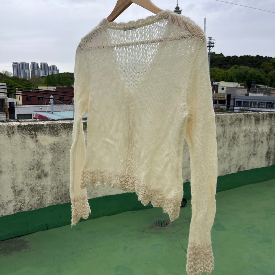 Fairycore Lace Detail Sheer Knit 상품이미지3