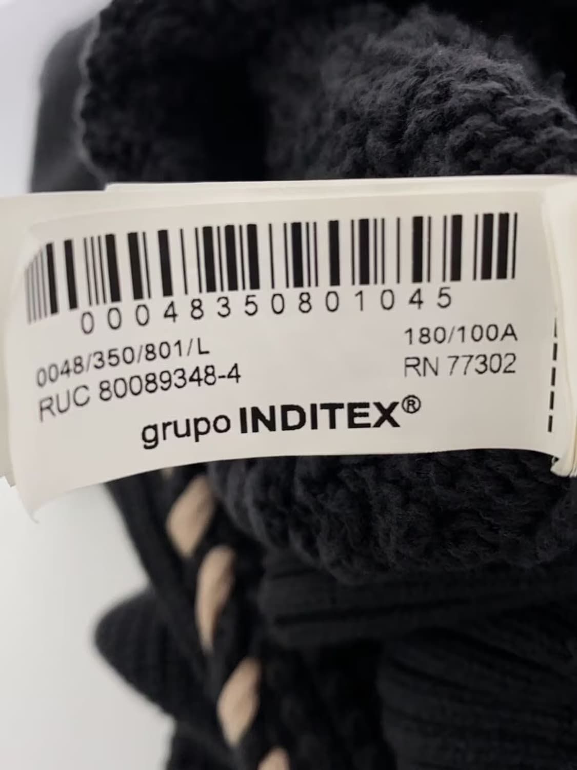 자라 x 메종 스페셜 콘트라스트 스티치 스웨터 다크 그레이 상품이미지5