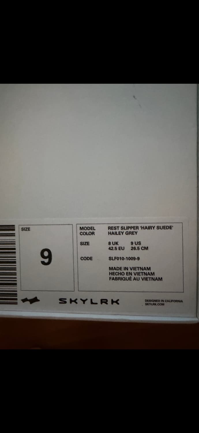 (Us9) skylrk 레스트 슬리퍼 헤일리 그레이 새상품 상품이미지2