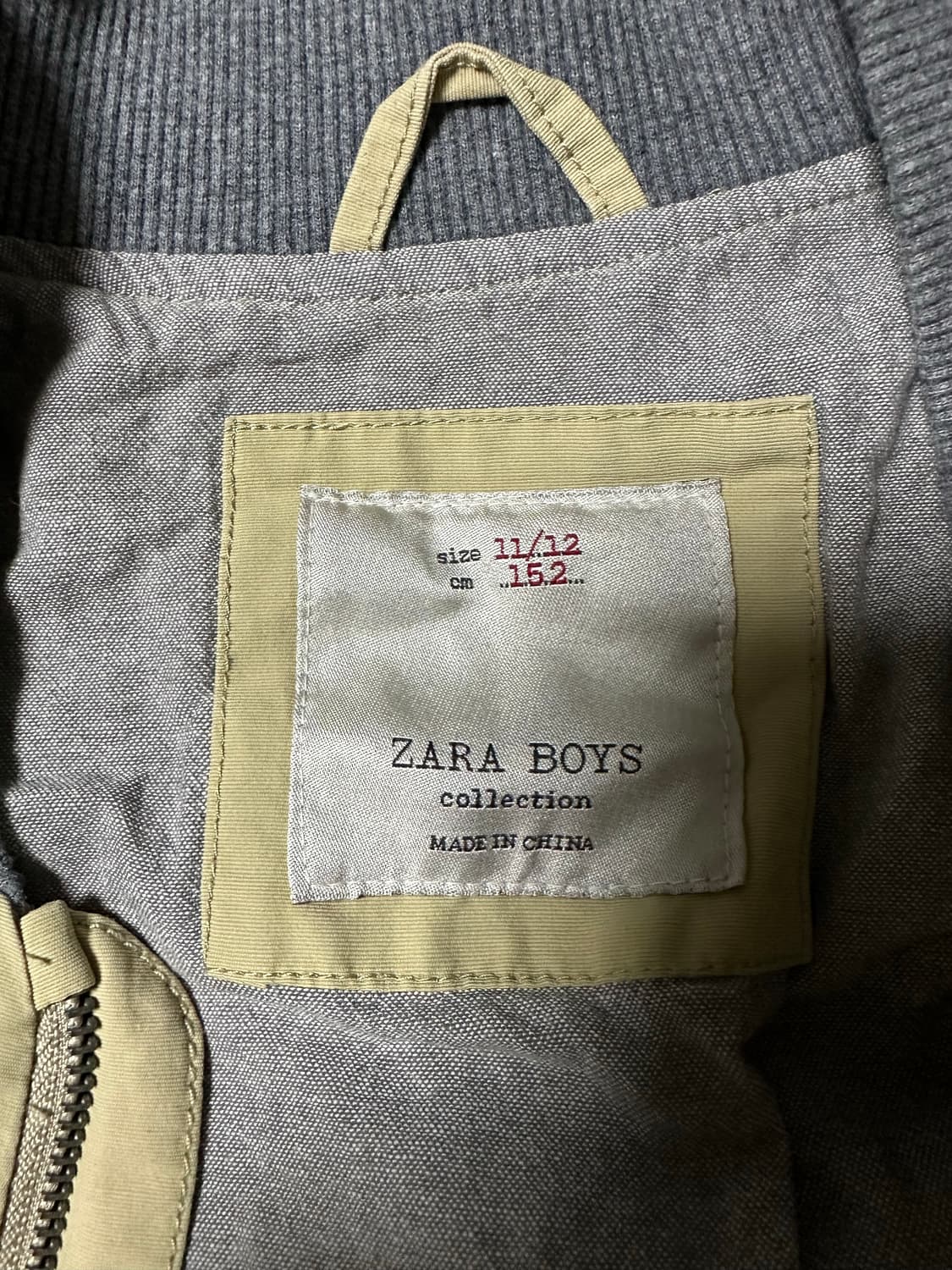 자라 베이지색 봄버 자켓 상품이미지4