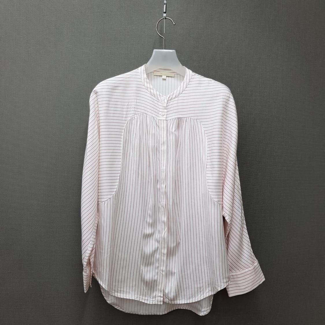 MAJE 마쥬  스트라이프 배색 셔링 블라우스 2사이즈 상품이미지1