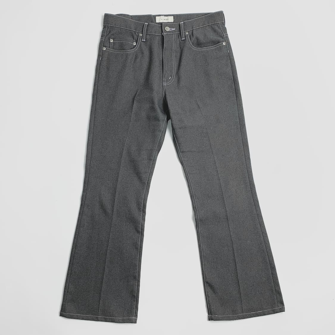 지에다 스티치 플레어 슬랙스 그레이 상품이미지4