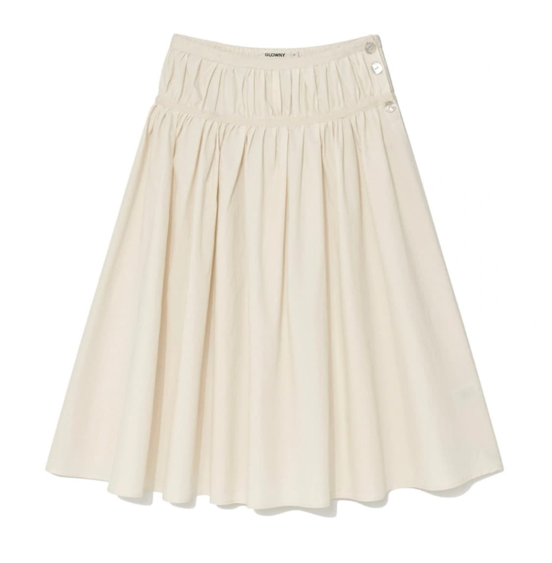 새상품 글로니 BLOOM SHIRRING LONG SKIRT 상품이미지2