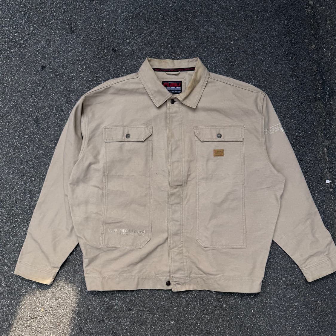 후부 베이지 데님 자켓 상품이미지1