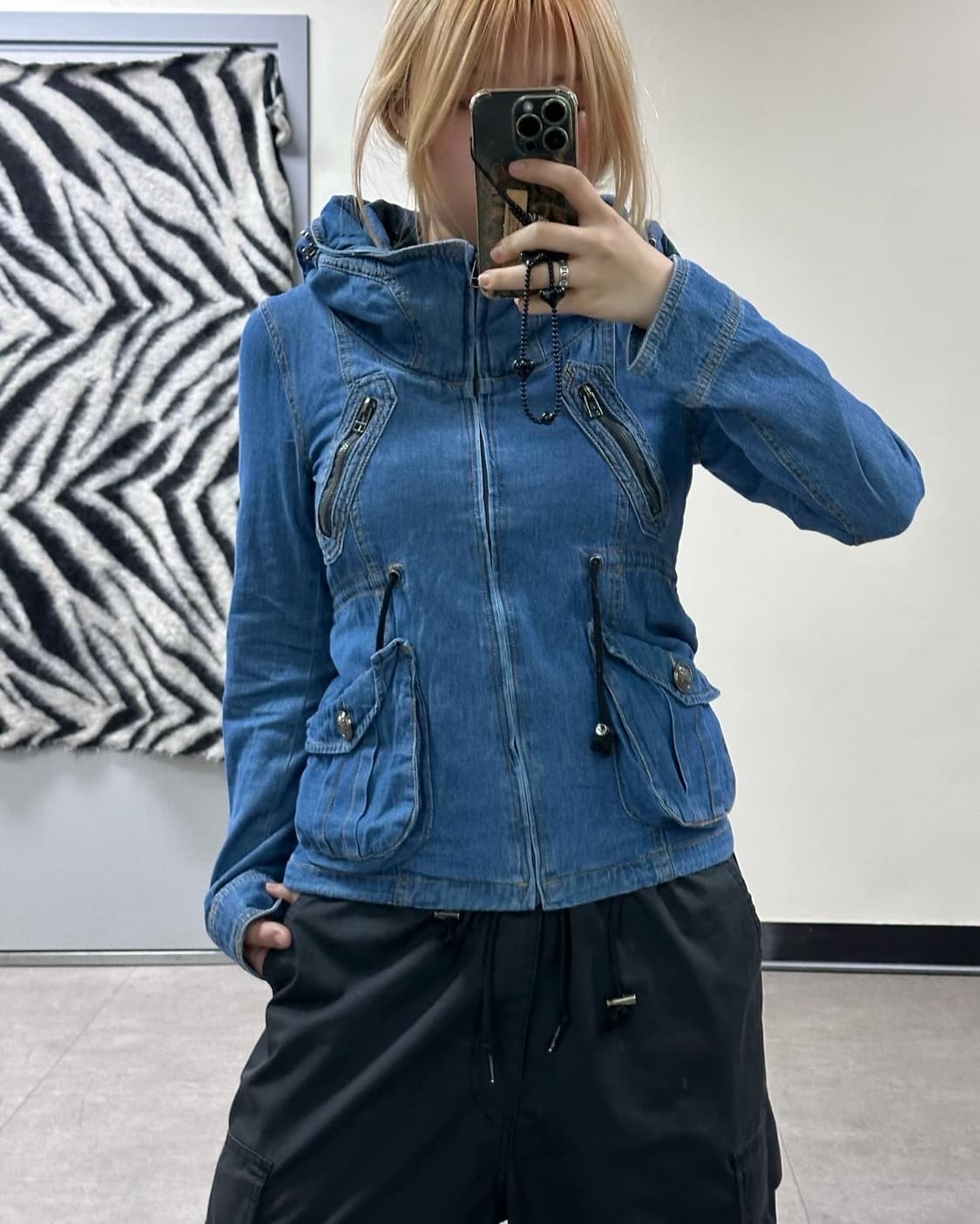 denim multi pocket jk 상품이미지1