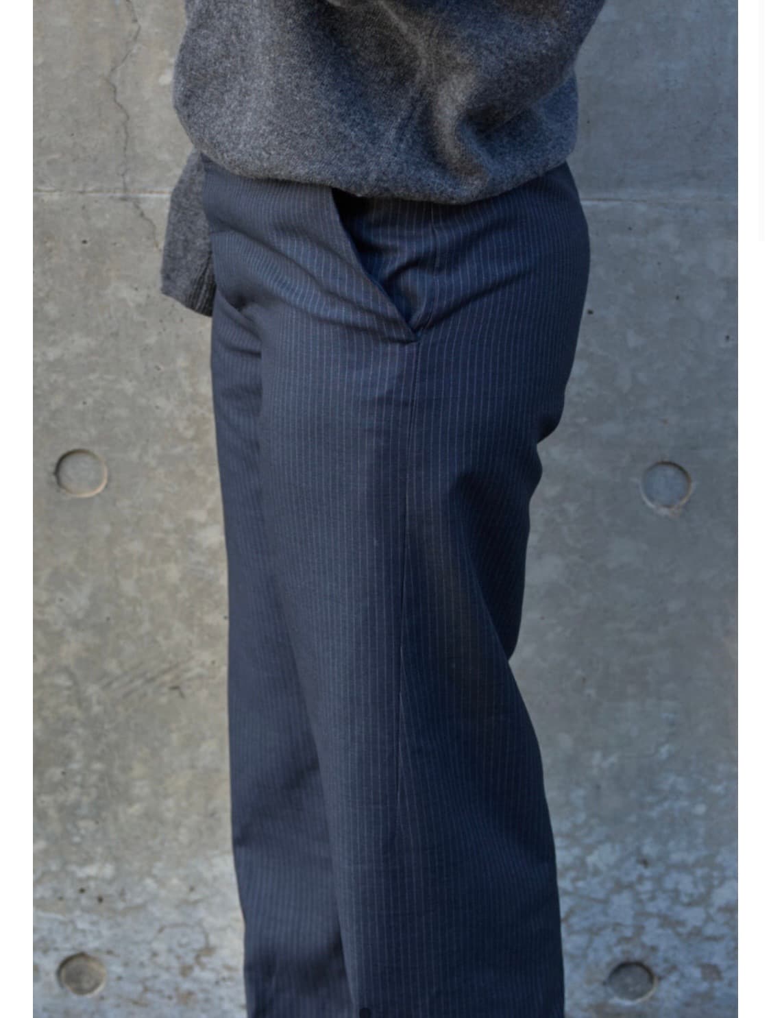 mudule 머듈 라운지 스트라이프 팬츠 상품이미지1