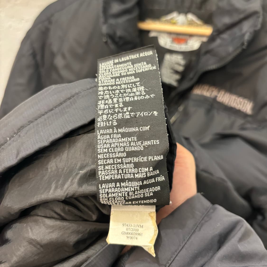 할리 데이비슨 블랙 패딩 자켓 L 상품이미지10