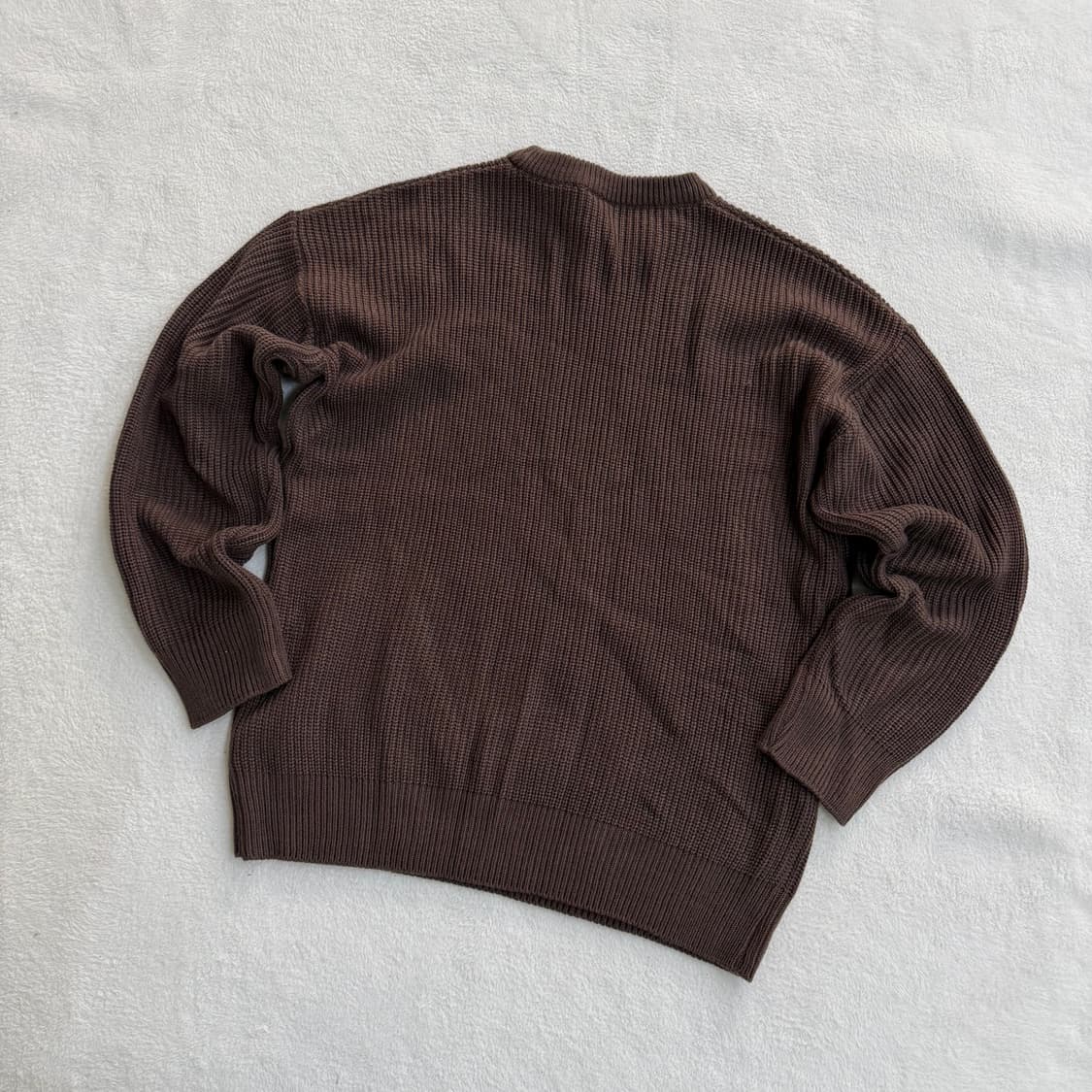 M 미니멀코드 세미오버 라운드 니트 0401T 상품이미지2