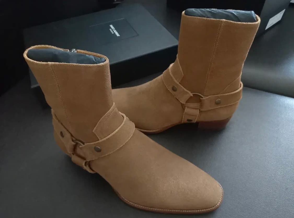 생로랑 모터사이클 앵클 스웨이드 부츠 상품이미지2