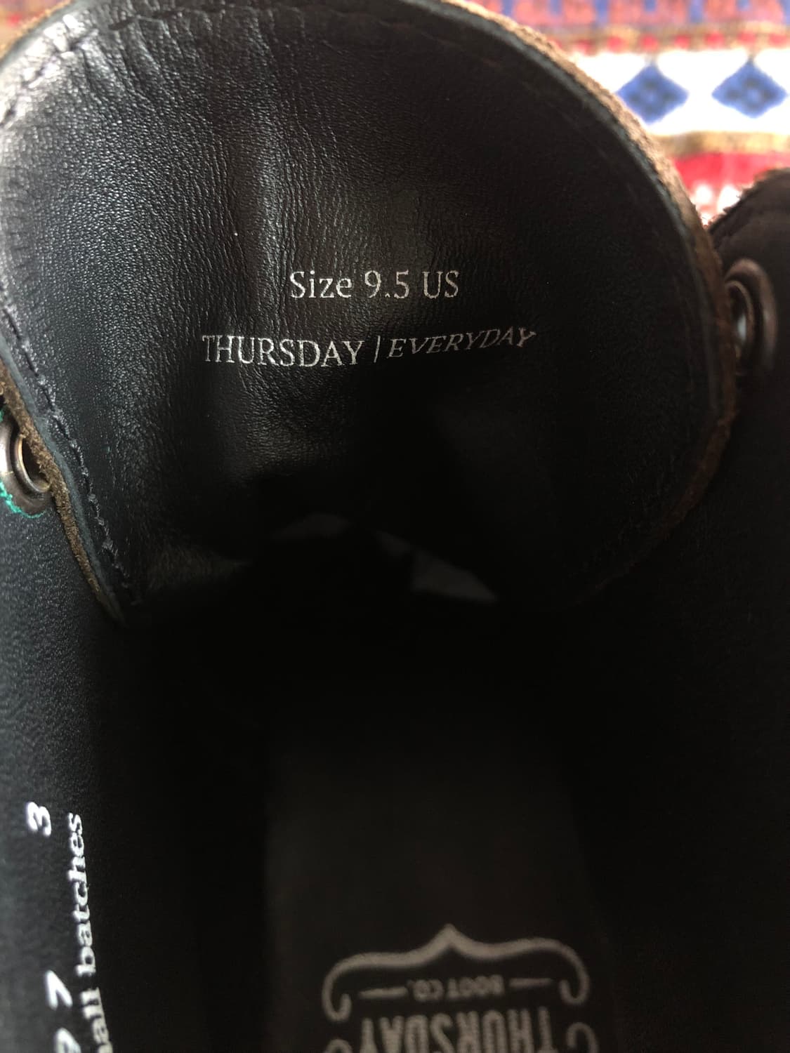 Thursday 브라운 스웨이드 부츠 275 미사용 상품이미지7