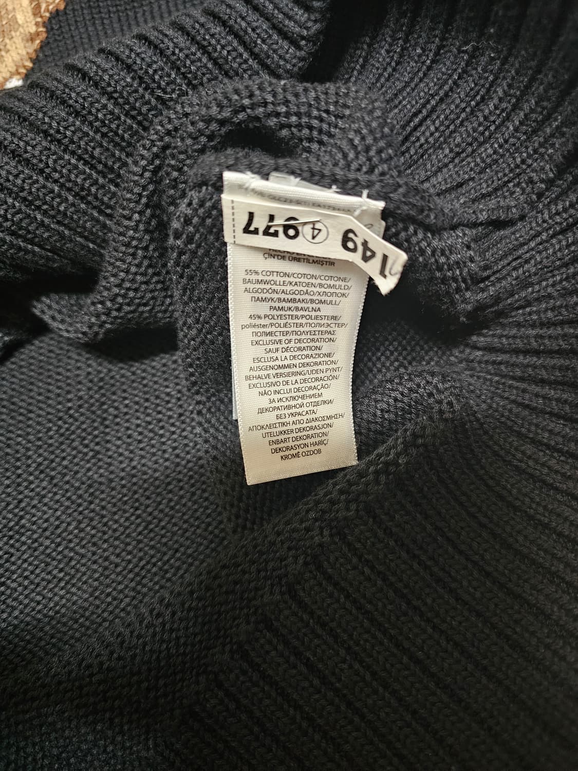 폴로 골프 베어 곰돌이 니트 블랙 XL 상품이미지9